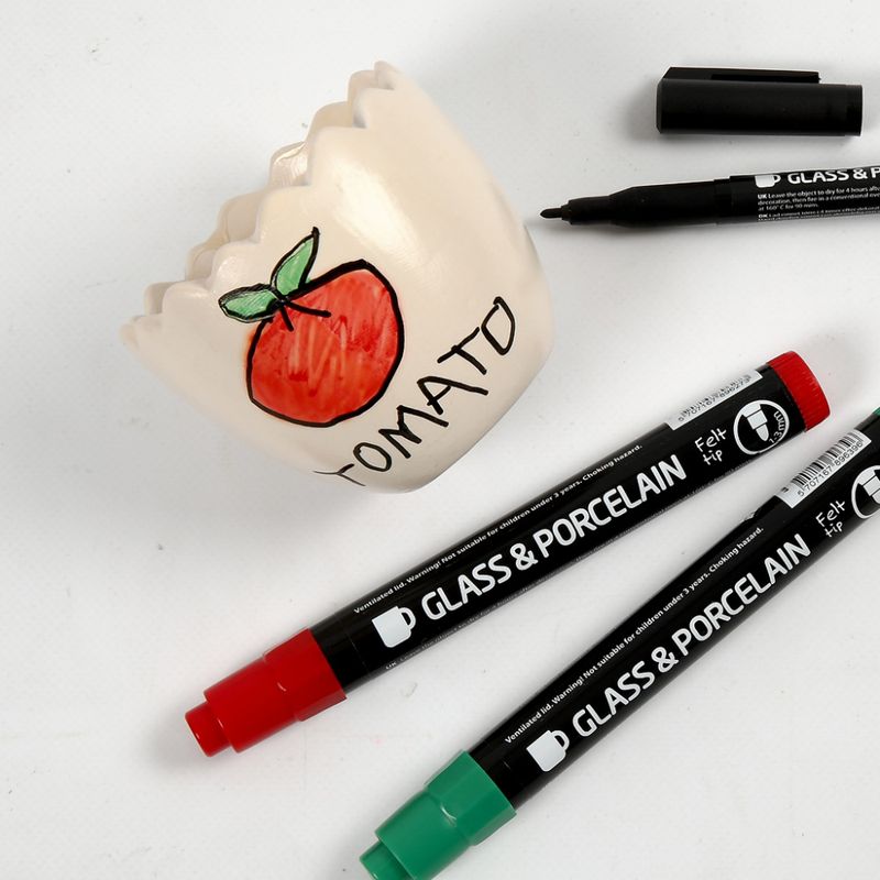 DIY Glass- og porselenstusj - dekkende