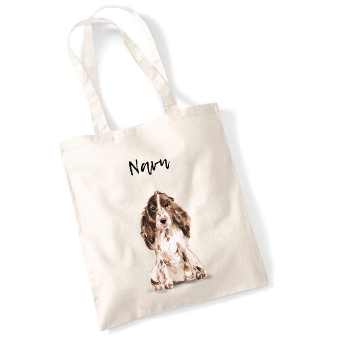 Hovedbilde Totebag Cocker spaniel brun