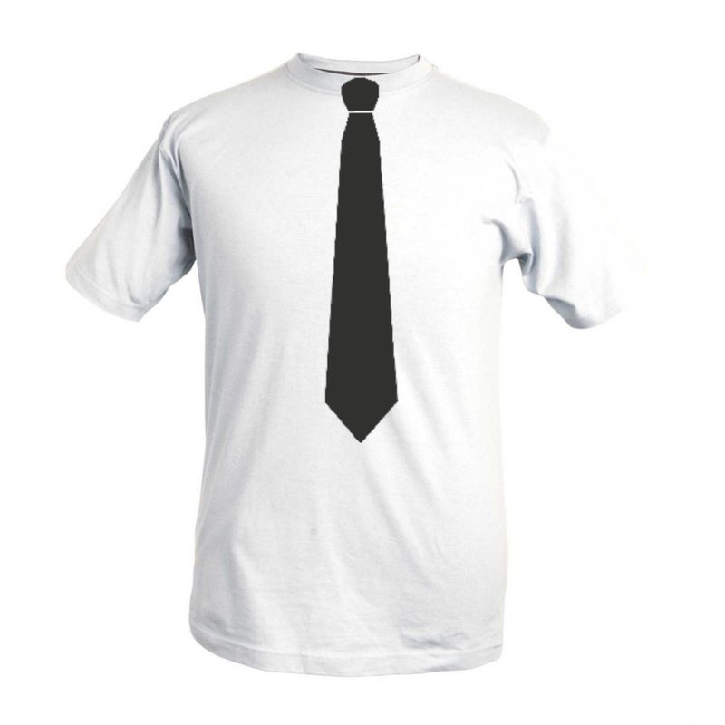 T-shirt med Slips