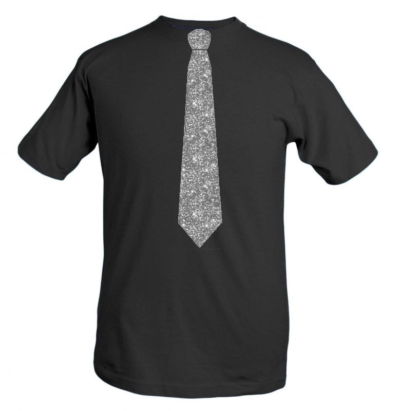 T-shirt med Slips